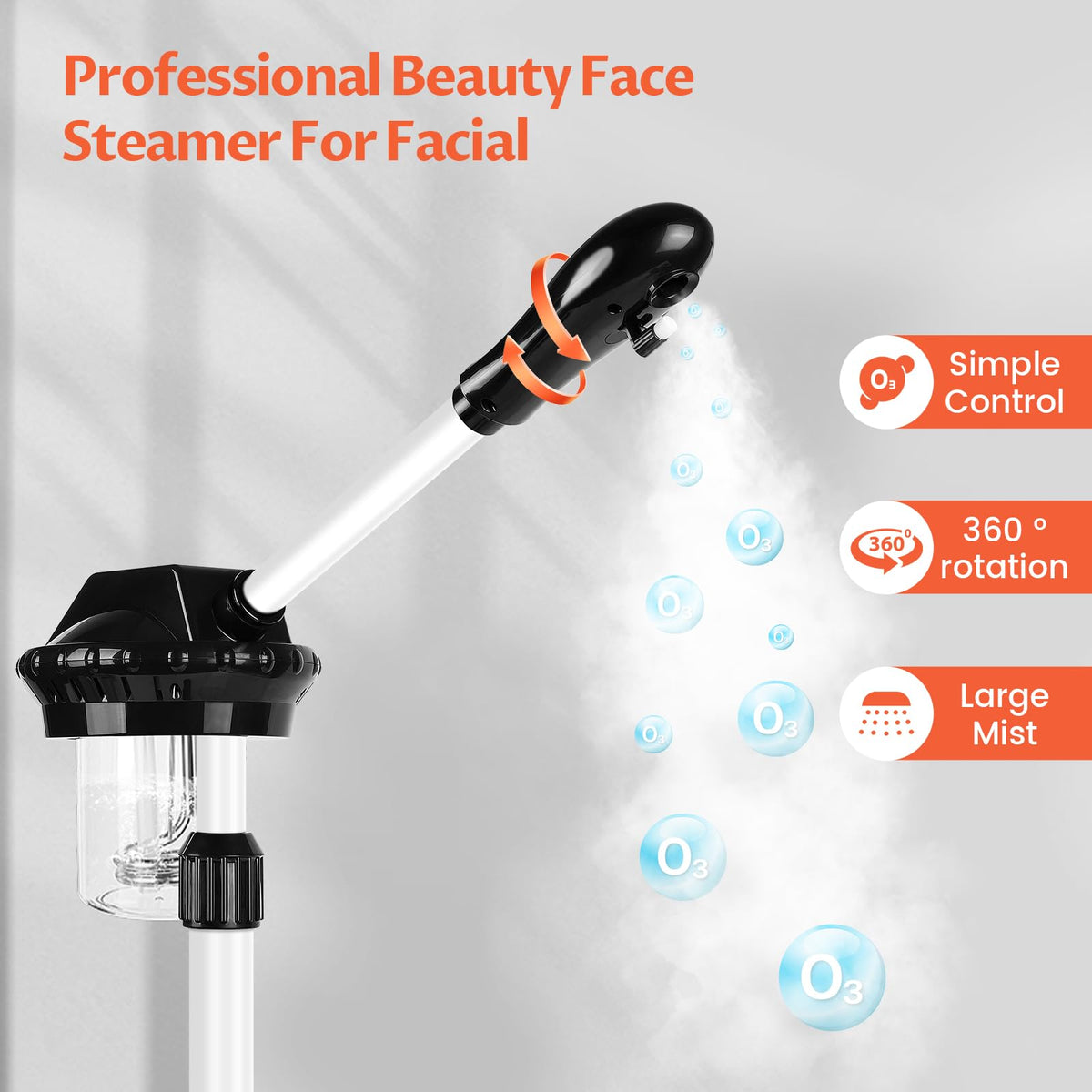 Findabetter facial steamer with ozone function for enhanced steam sessions.