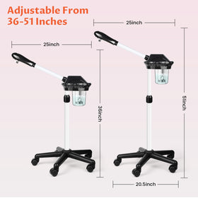 Rotating main body of the Findabetter steamer for convenient treatment angles.