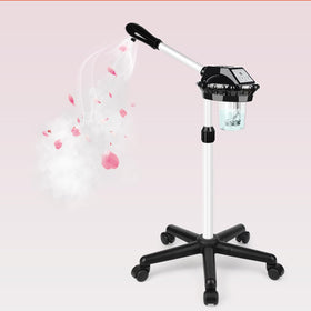 Findabetter professional facial steamer on wheels for easy relocation during home spa sessions.