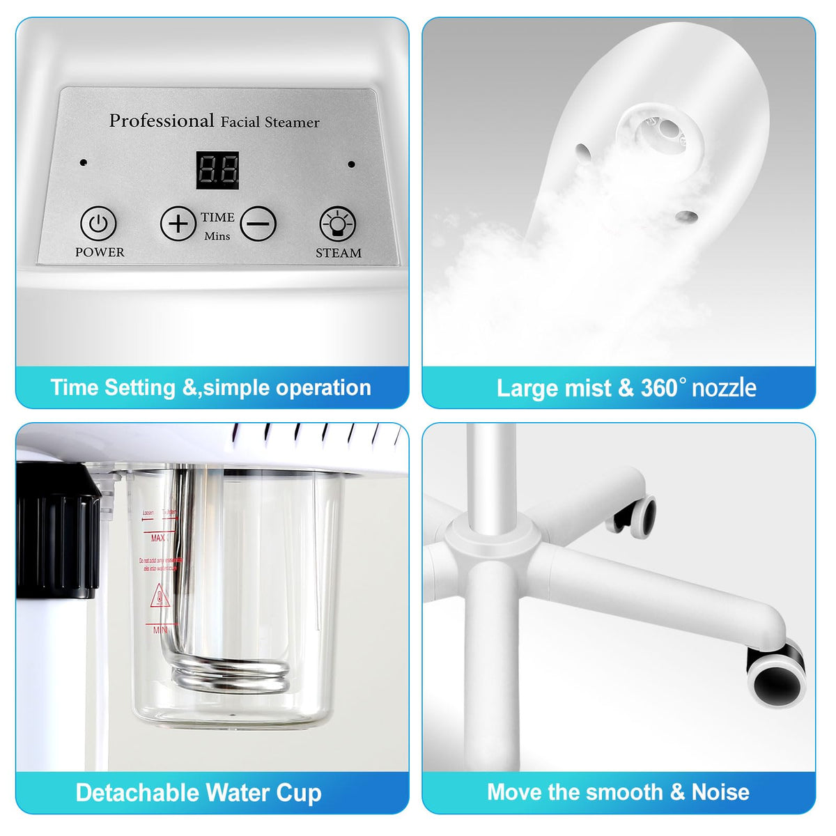 Findabetter spa ozone steamer in action for refreshing facial steam treatments.