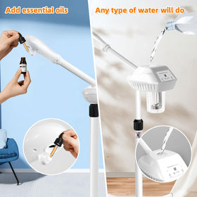 Findabetter standing steamer with quiet wheels enables smooth, unobtrusive movement.