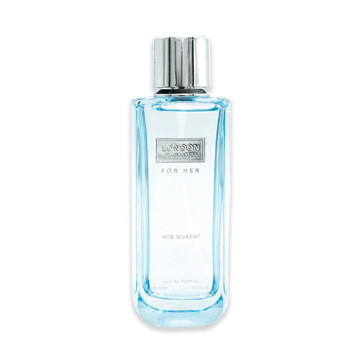 Fine Perfumery Wild Bluebell bottle on display with airy floral fragrance