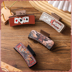 FineCheer western card pattern clip pairs with outfits