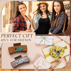 FineCheer leather claw clip provides country flair with lasting durability.