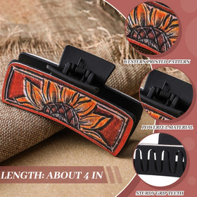 FineCheer western clip with metal spring for sturdy hold