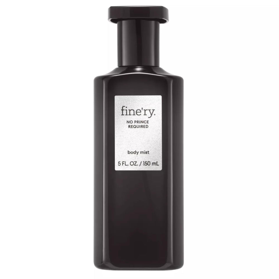 Fine'ry Jasmine Amber bottle on vanity for daylong fragrance.