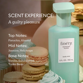 Fine'ry label close-up detailing artisan fragrance notes and quality.