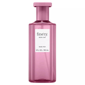 Fine'ry Lychee and Rose Mist bottle with premium packaging and long-lasting scent.