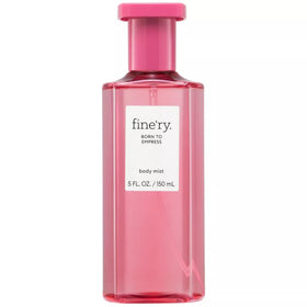 Fine'ry Rose Woody Fragrance Mist bottle offers a lasting, uplifting floral-woody experience.
