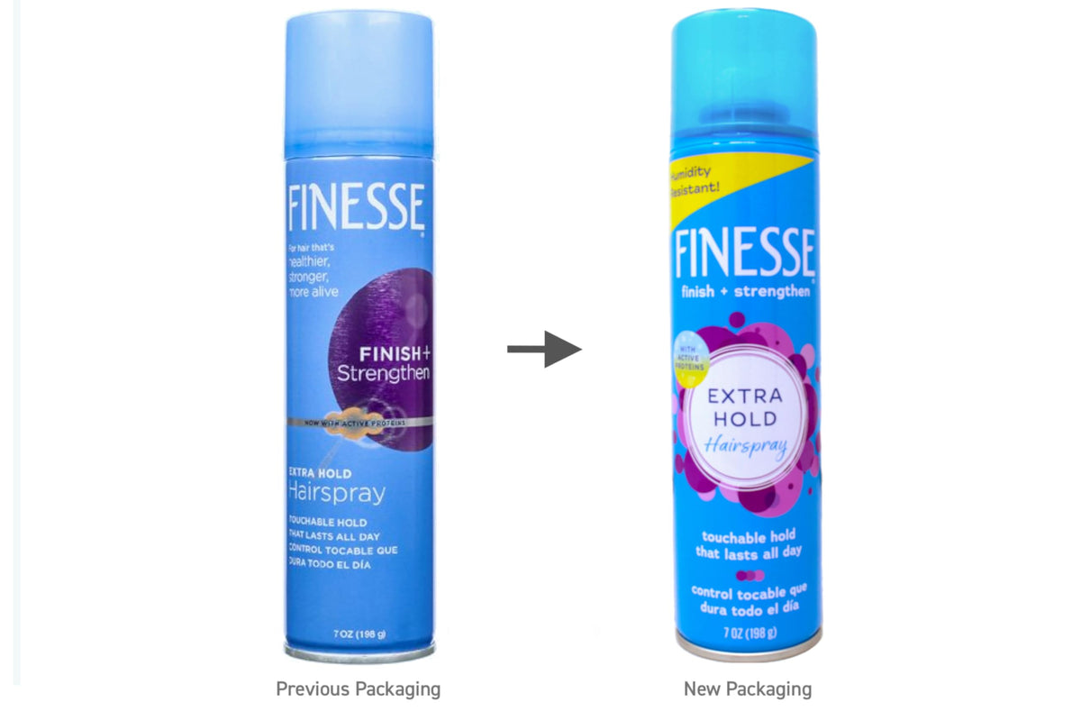 Finesse finish-strengthen spray demonstrates silky-smooth results for daily use.