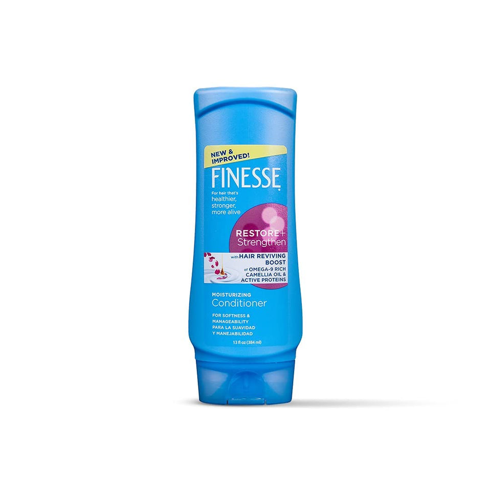 Finesse moisturizing conditioner 13oz pack front bottle for detangling and shine.