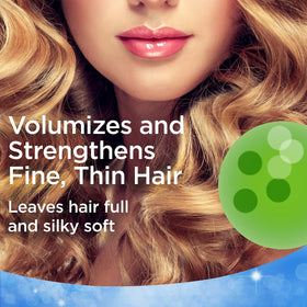 Close-up of lather from Finesse Volumize + Strengthen shampoo.