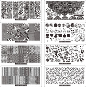 FingerAngel nail art stampers 2-pack help transfer intricate patterns cleanly