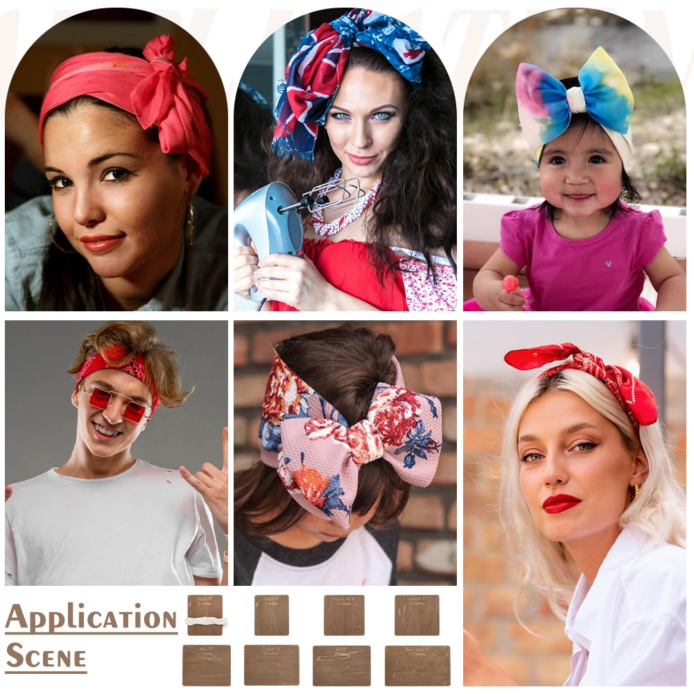 Fingerinspire seven-piece set offers versatile size options for bow crafting.