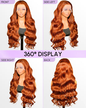 Finsa 13x6 HD lace front wig showing seamless scalp blend