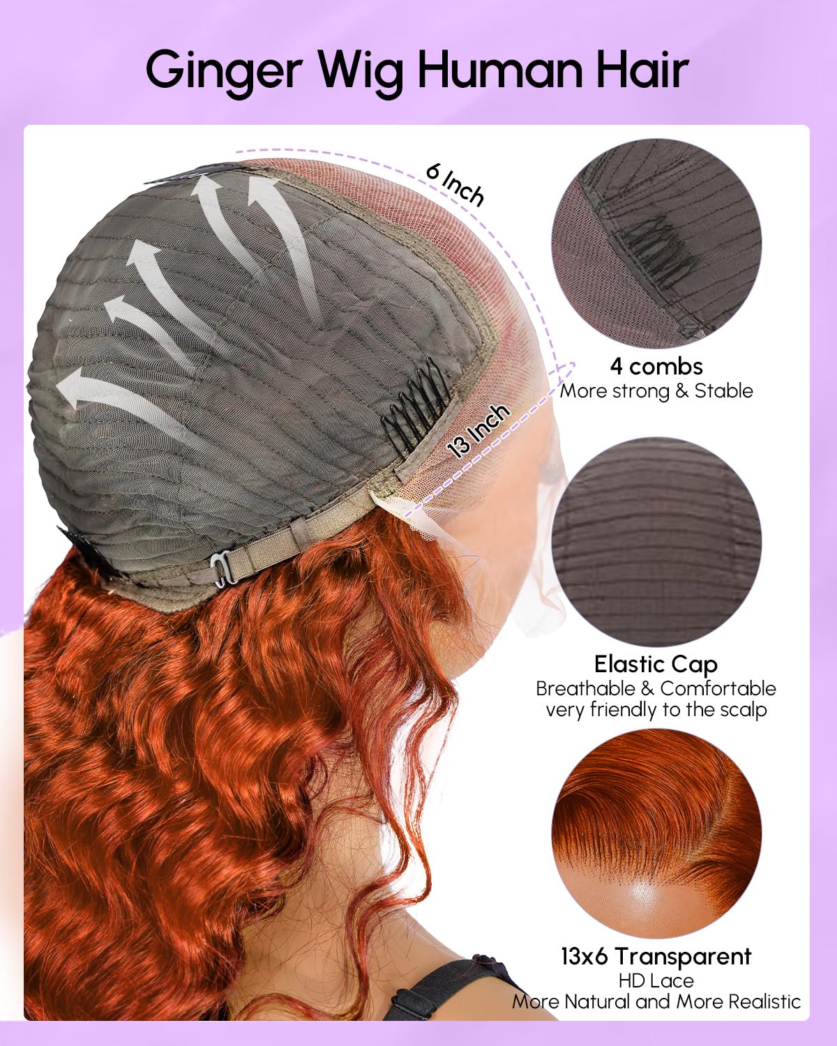 Finsa glueless adjustable cap wig delivers secure all-day comfort