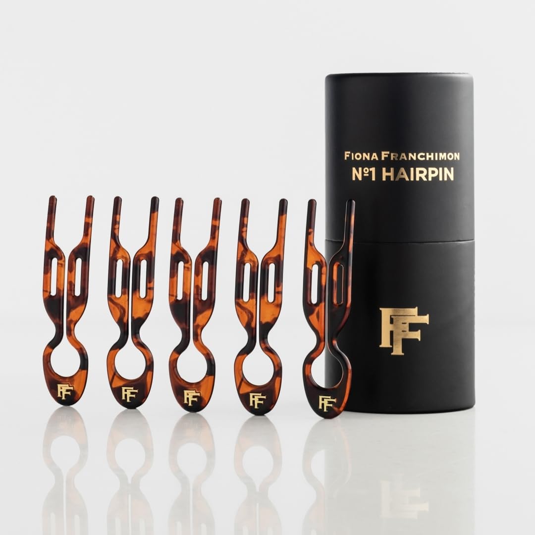 Fiona Franchimon No1 Hairpin Classic Havana 5pcs pack for quick updos