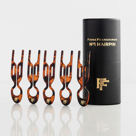 Fiona Franchimon No1 Hairpin Classic Havana 5pcs pack for quick updos