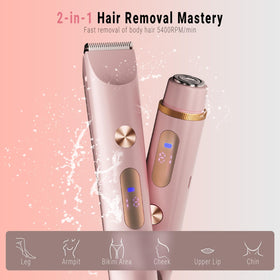 FIONOFY bikini-trimmer-dual-heads highlights a versatile tool for body and facial grooming.