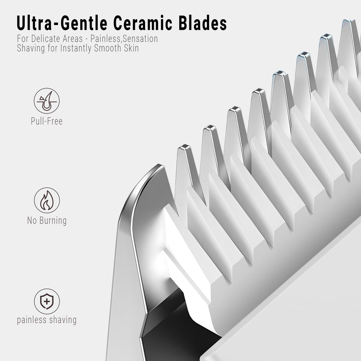 FIONOFY trimmer with IPX7 waterproof design for wet or dry use.