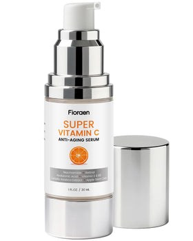 Fioraen Super C Serum bottle front for mature skin hydration and glow.