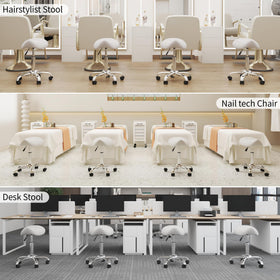 FIRAVOE Saddle Stool saddle cushion distributes weight to reduce fatigue.