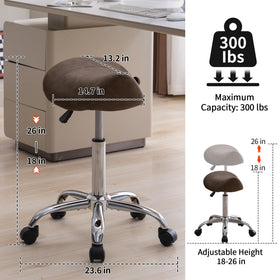 FIRAVOE ergonomic saddle design supports posture during work.