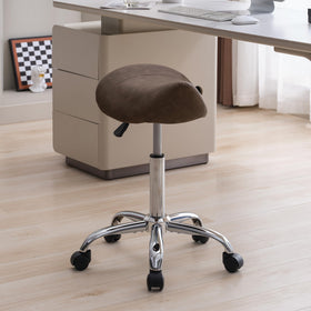FIRAVOE Saddle Stool height adjustment for customized comfort during long tasks.