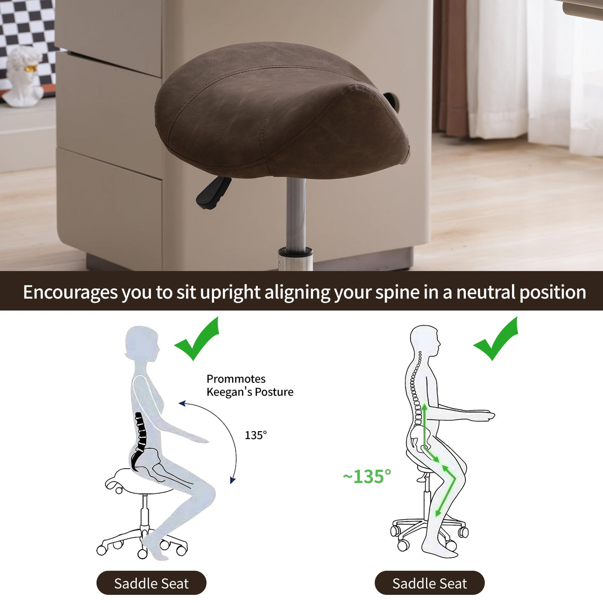 FIRAVOE stool ideal for professionals like stylists and dentists.