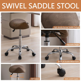 FIRAVOE PU leather upholstery provides durable, stylish seating.