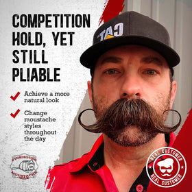 All-weather performance of Firehouse Moustache Wax in heat and humidity.