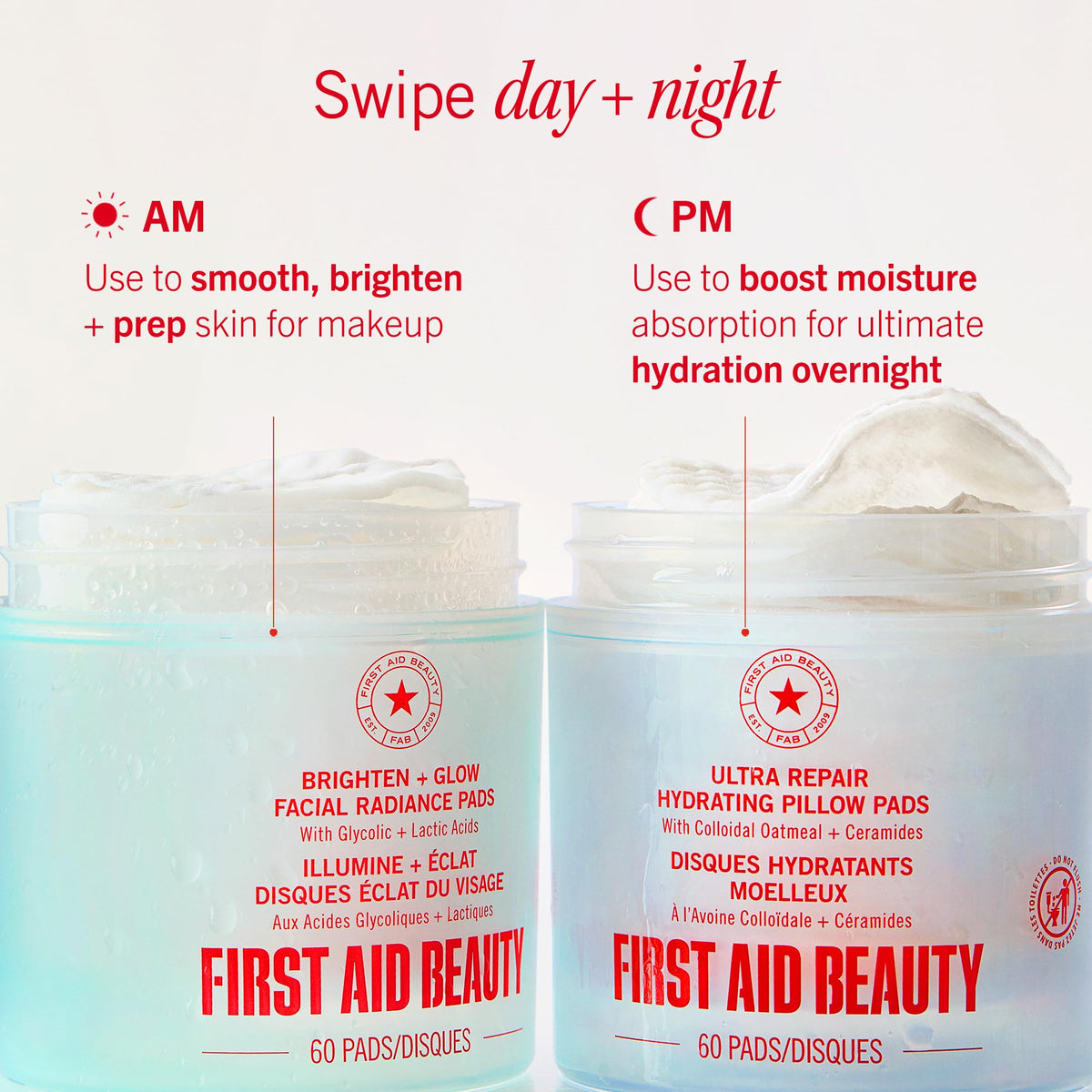 First Aid Beauty Brighten Glow Pad preps skin for flawless makeup application.