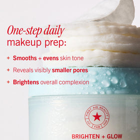 First Aid Beauty Brighten Glow Pad tones skin and prepares it for serums.