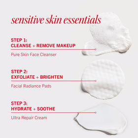 First Aid Beauty Face Faves Kit Radiance Pads in action for gentle exfoliation and refreshed skin.