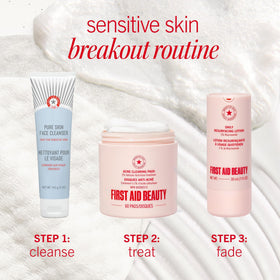 Back view of First Aid Beauty Lactic Lotion box packaging emphasizing vegan and cruelty-free claims