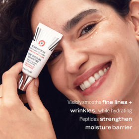 First Aid Beauty Retinol Eye Cream application showing easy blending.