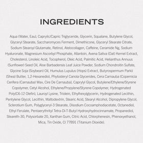 First Aid Beauty Retinol Eye Cream ingredients highlight, includes Squalane and Ceramides.