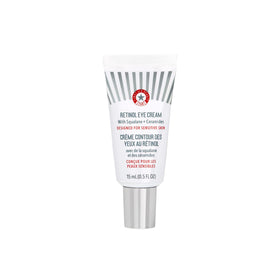 First Aid Beauty Retinol Eye Cream tube, hydrating formula for delicate eye skin.