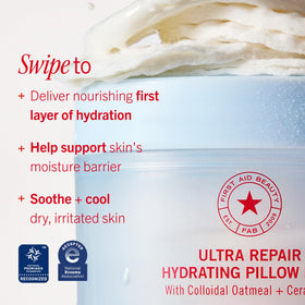 First Aid Beauty pillow pad with ceramides reinforces the skin barrier while hydrating
