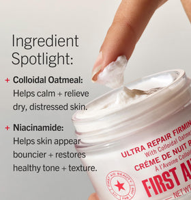 Night routine setup featuring Ultra Repair as the final step in skincare.