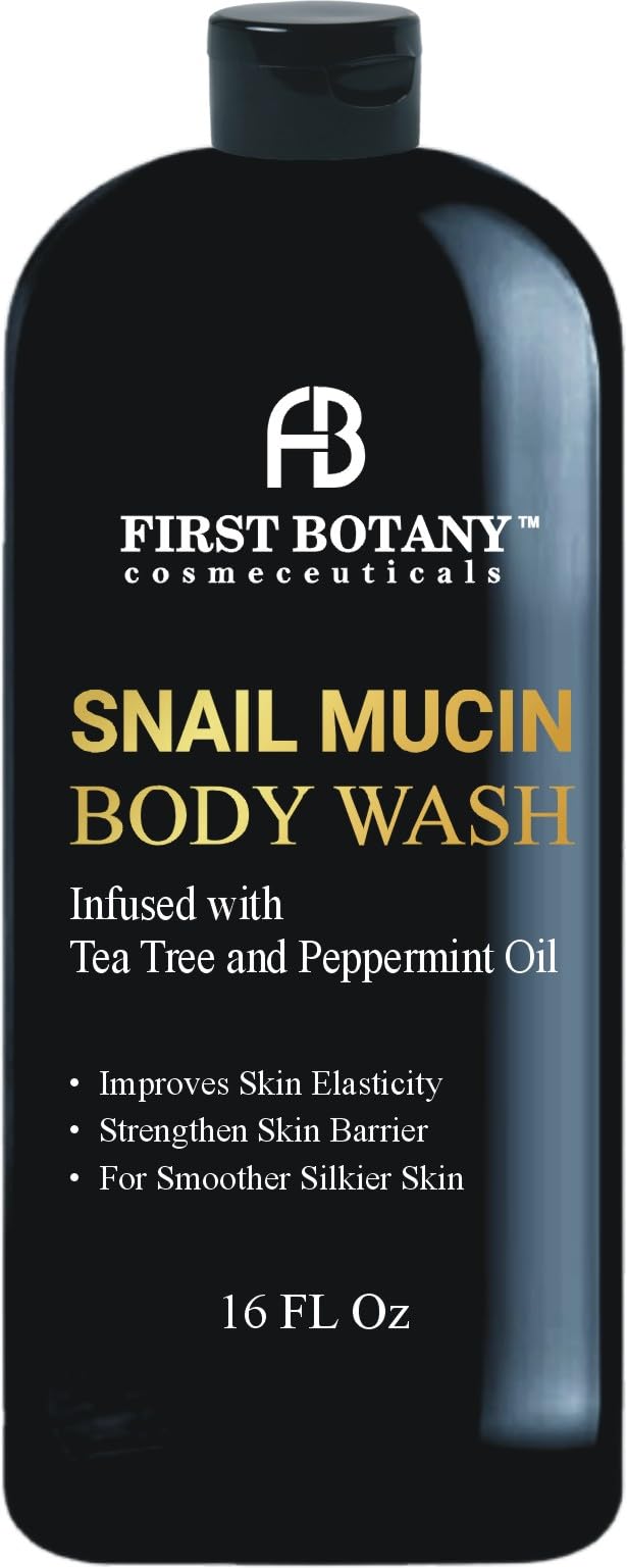 First Botany All Natural Body Wash bottle on shelf showing product packaging