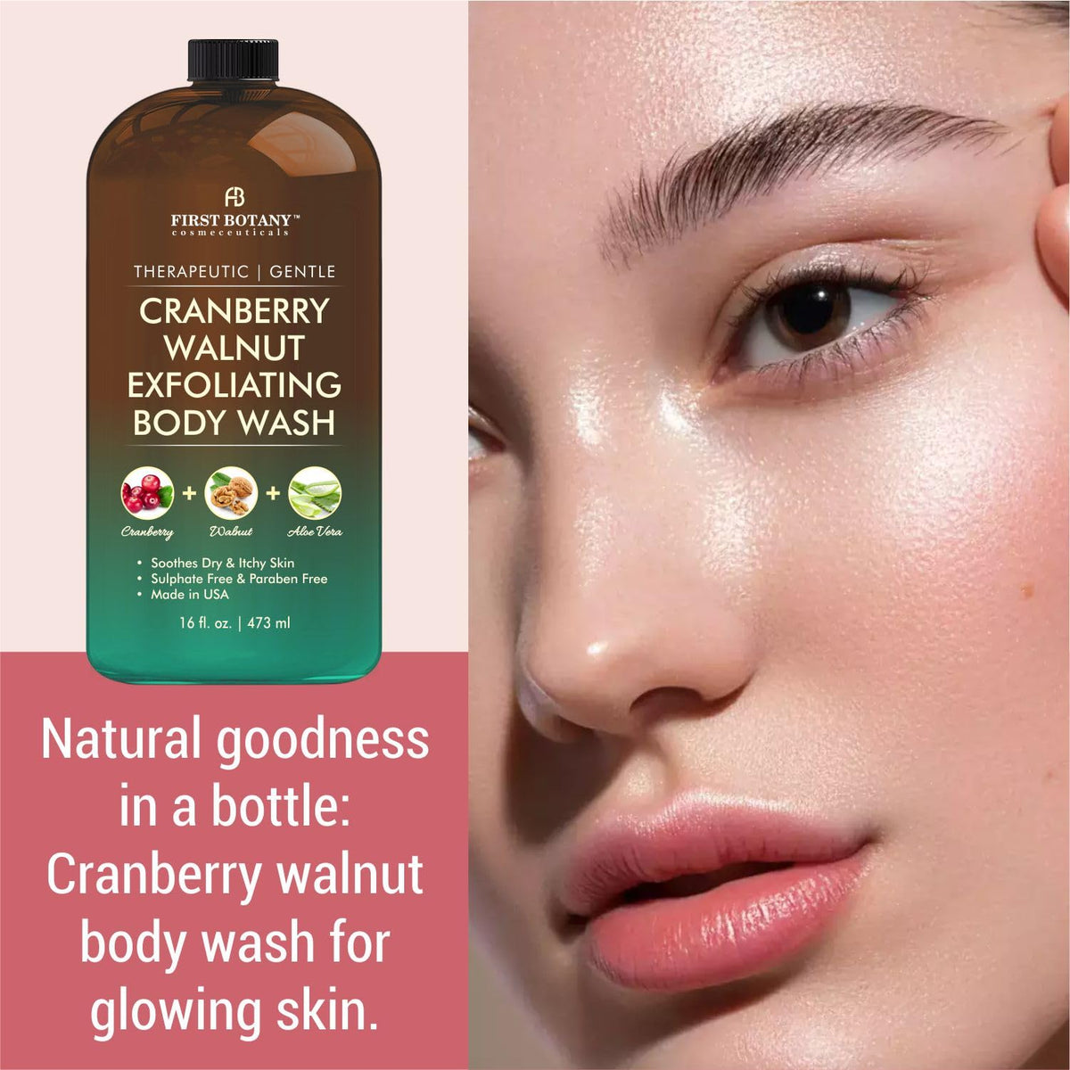 First Botany body wash lather closeup highlighting gentle cleansing