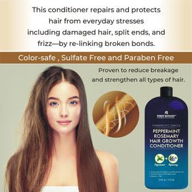 Label close-up showing natural ingredients and free-from-sulfates and parabens