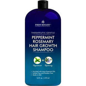 First Botany Peppermint Rosemary Shampoo bottle for daily hydration.