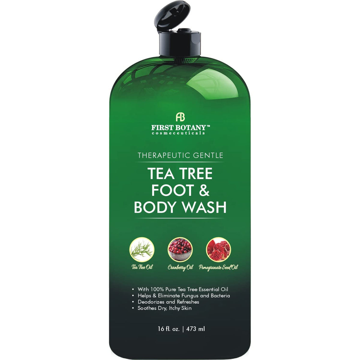 First Botany Tea Tree Body Wash bottle delivers a refreshing cleanse for daily use.
