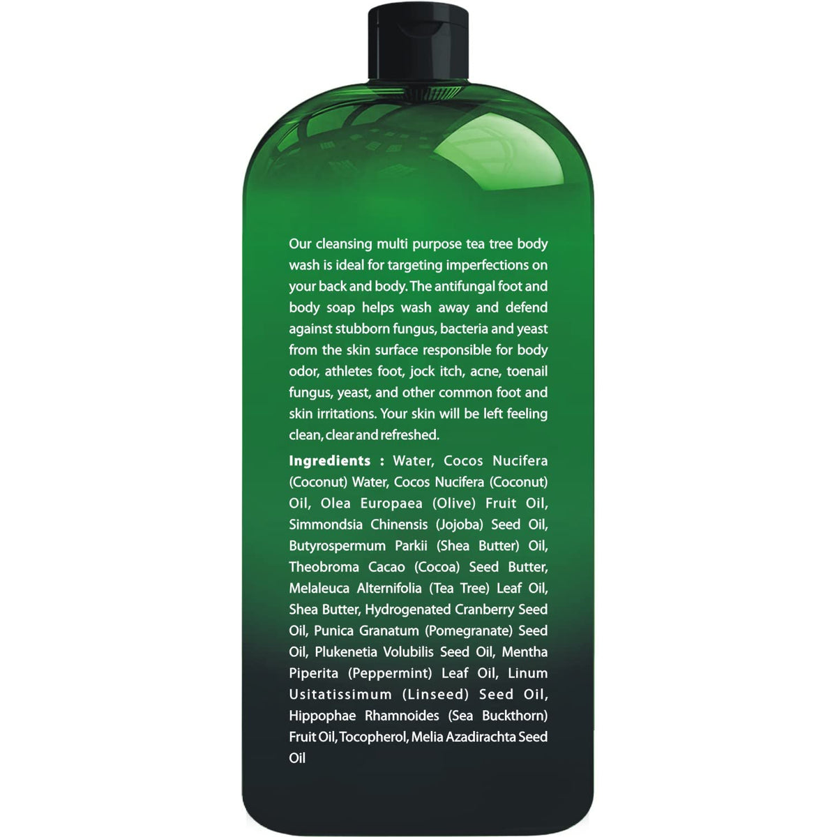 First Botany Tea Tree Body Wash lather demonstrates rich cleansing and a clean scent.