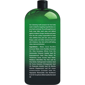 First Botany Tea Tree Body Wash lather demonstrates rich cleansing and a clean scent.