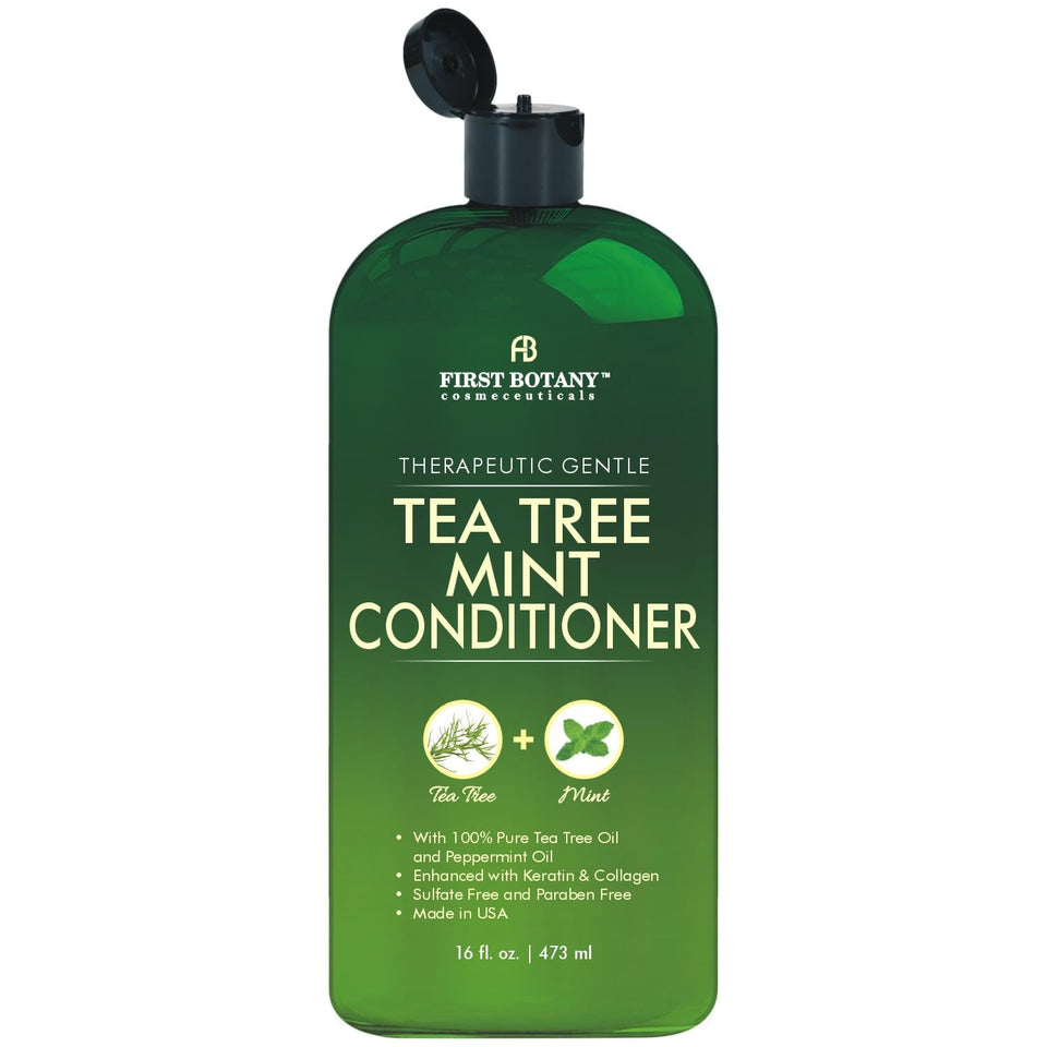 First Botany Tea Tree Oil Conditioner bottle front with scalp-care emphasis