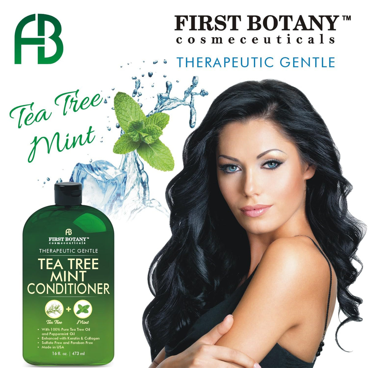 First Botany Tea Tree Oil Conditioner texture closeup showing creamy feel
