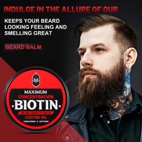 First Melody beard balm with argan oil for nourishing shine.